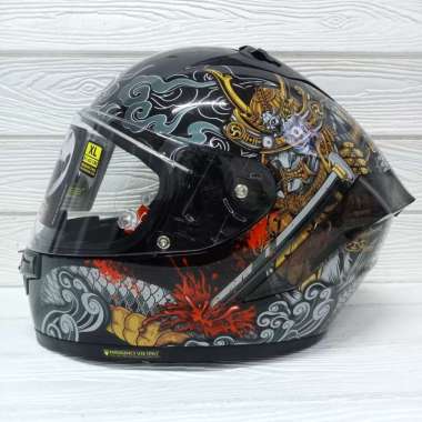HELM NJS ZX-1R ZX1-R ZX1R MOTIF HANZO EDITION BLACK GLOSSY L