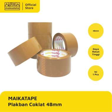 PLAKBAN / LAKBAN COKLAT MAIKATAPE 48MM (1 ROLL)