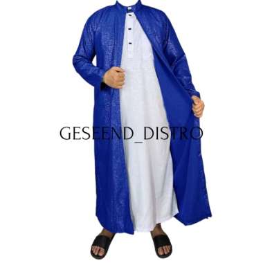 Al-Harbi Paket Jubah Gamis 2in1 Set Hemat 2IN1 NAVY XL