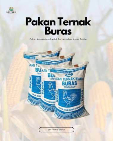 Pur Pakan Ternak Idaman Buras 125 250 500 gram 1 Kilogram - Ayam / Bebek dewasa murah DOC 521 Tinggi