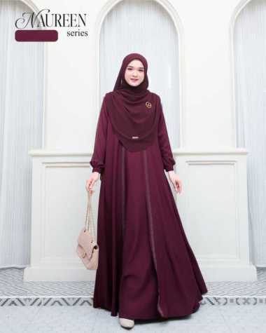 Kiukiu Naureen Couple - Baju Gamis Abaya Ibu dan Anak - Couple Set Gamis Keluarga Ibu dan Anak DEWAS