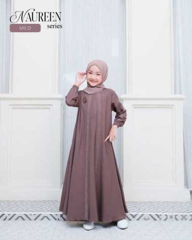 Kiukiu Naureen Couple - Baju Gamis Abaya Ibu dan Anak - Couple Set Gamis Keluarga Ibu dan Anak COUPL