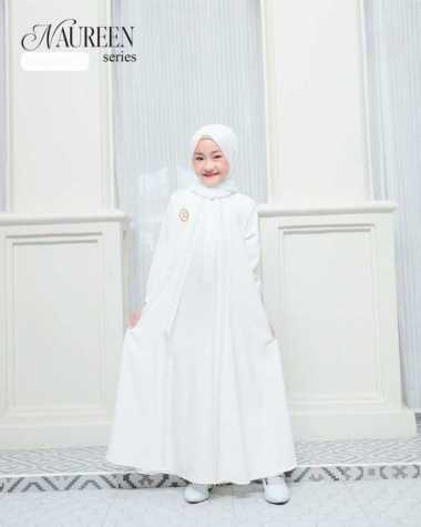 Kiukiu Naureen Couple - Baju Gamis Abaya Ibu dan Anak - Couple Set Gamis Keluarga Ibu dan Anak ANAK