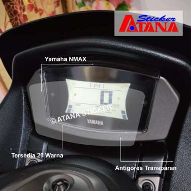 Stiker Anti Gores Speedometer Yamaha Nmax 155 CC Conected Bluecore Maxi Sticker Pelindung Spidometer