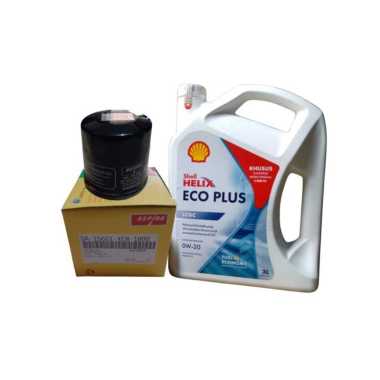 Shell Helix Eco Plus 0W-20 3L & Filter Oli