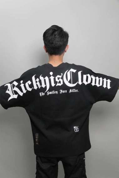 RIC Rick Is Clown Gothic Font Logo Print T-shirt RickyIsClown OVER M