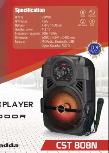 Speaker Simbadda CST 808N (Radio, Bluetooth & USB)