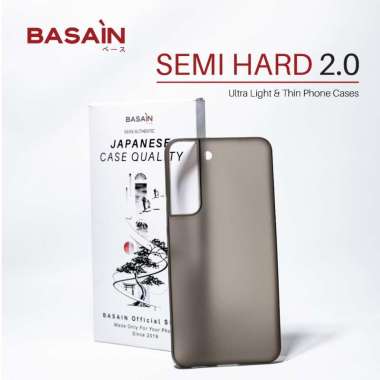 BASAIN Casing Samsung S22/Plus/Ultra Semi Hard 2.0 Case - Black S22