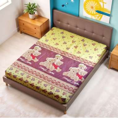 Berkah Saluyu - Sprei Motif Anak Ukuran 100x200cm Motif Karakter TeddyBear