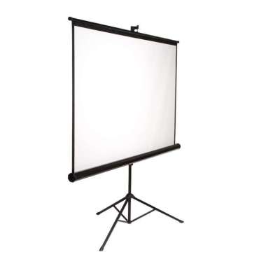 Layar Proyektor Manual Tripod 96 Inch White