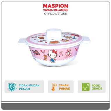 Maspion Vanda Melamin Basi pegangan 5 Inch + Tutup Hello kitty Cake