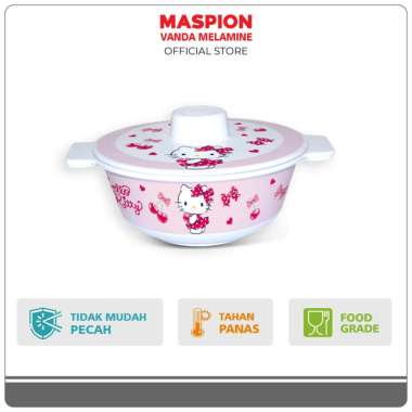 Maspion Vanda Melamin Basi pegangan 5 Inch + Tutup Hello kitty Rashguard