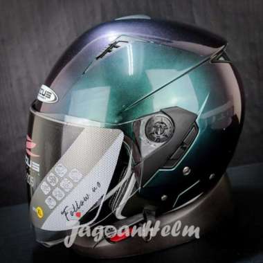 ZEUS HELM ZS 205 SOLID | CHAMALEON PURPLE | ZS205 HALF FACE L