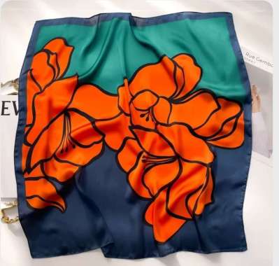 ANGELA 70x70cm Korean syal scarf leher scarf tas neck scarf 15