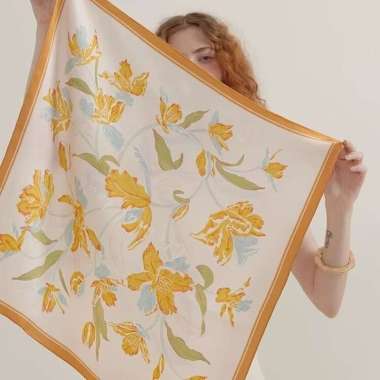 ANGELA 70x70cm Korean syal scarf leher scarf tas neck scarf 18