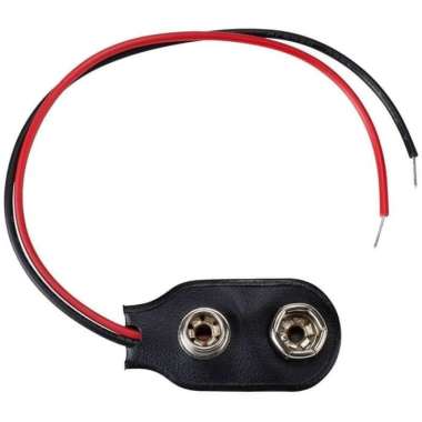 Kabel Kancing Baterai 9V Klip Konektor Snap On Baterai Kotak Tutup Terminal Soket Battery