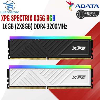ADATA XPG SPECTRIX D35G RGB 16GB (2X8GB) DDR4 3200Mhz HITAM