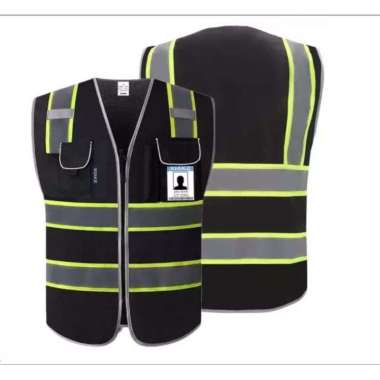 OTRAHUM Rompi Kerja Lapangan Vest Safety K3 Reflective 3M Scothlite Water Repellent - Windproof Hita