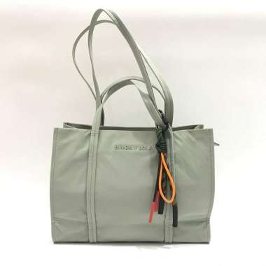 Bimba Y Lola Convertible Tote Bag Large Nylon in Khaki