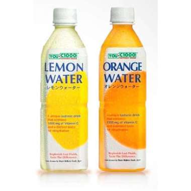MINUMAN ISOTONIK VITAMIN YOU-C 1000 LEMON WATER ORANGE WATER 500 ML