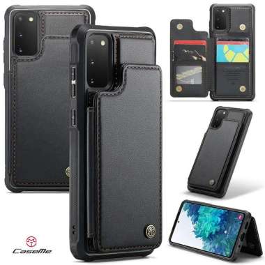 Caseme C22 Leather Case Samsung Galaxy S20 FE - Card Slot Flip Stand Holder Cover Casing TPU PU Shoc