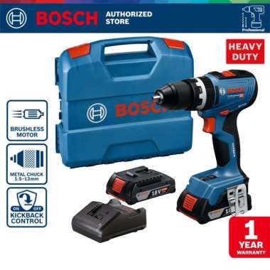 Bosch Brushless Impact Drill / Bor Impact Baterai 18v 13mm GSB 18V-65