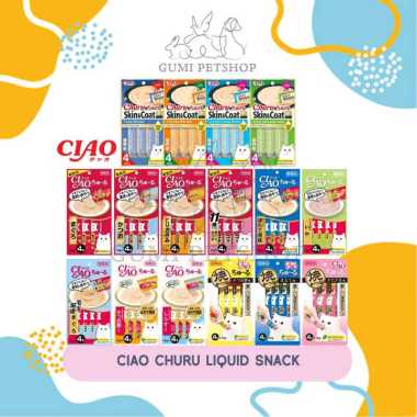 CIAO Churu Cat Liquid Snack / Snack Kucing Ciao / Cat Creamy Treats Tuna Fiber