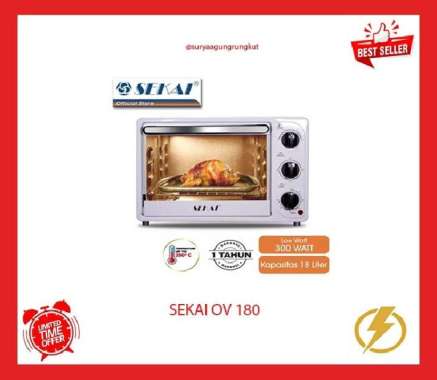 OVEN LISTRIK SEKAI 18 LITER 300 WATT LOW - OV 180
