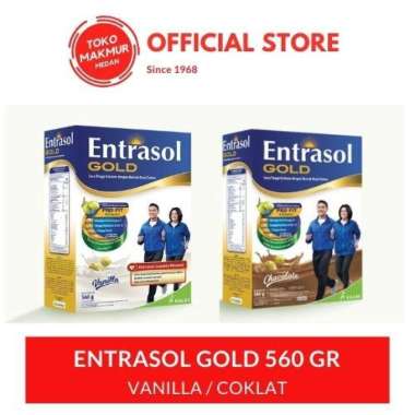 ENTRASOL GOLD 560 GR - SUSU LANSIA COKLAT
