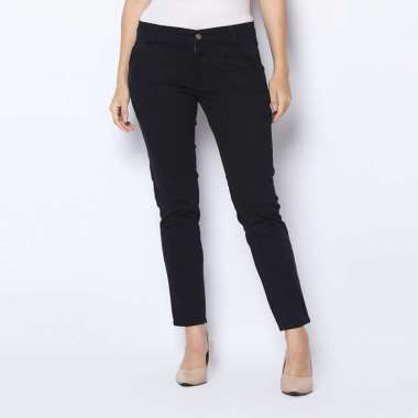 2nd RED Celana Panjang Wanita Chinos Slim Fit Cheers Mate Stretch Hitam 212501 33