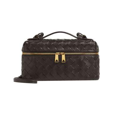Bottega Veneta Bang Bang Vanity Case Crossbody Bag Fondant Brown