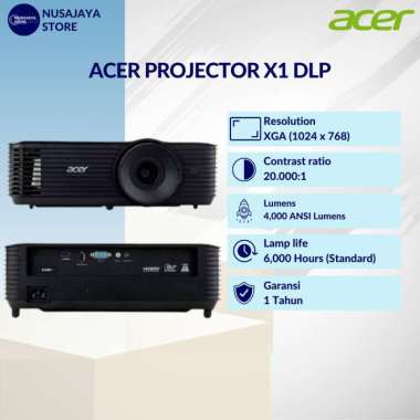 Acer projector X1 DLP XGA 4000 Lumens TKDN