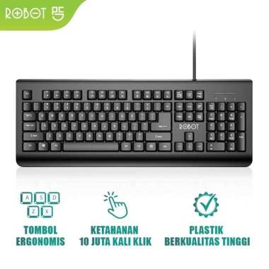 ROBOT RK20 Keyboard USB Kabel Office Wired Keyboard RK 20 ORIGINAL.