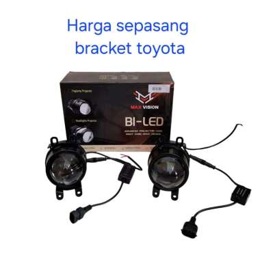 Foglamp biled 1 warna max vision foglamp projector 3 inch 6000K-toyota