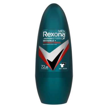 Rexona men deodorant roll on 45 ml invisible antibacterial