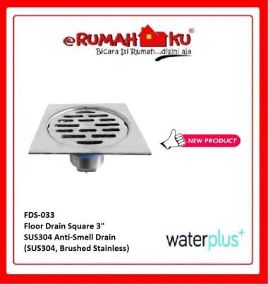 Saringan Air WATERPLUS FDS 033 Floor Drain 3 Inch Anti Smell Drainage