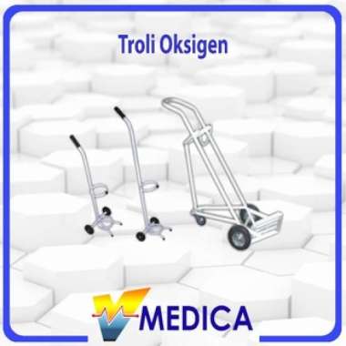(Reguler) Troli Tabung Oksigen 1kubik, 1,5kubik dan 2kubik / Troli Tabung Oksigen TROLI 2M3