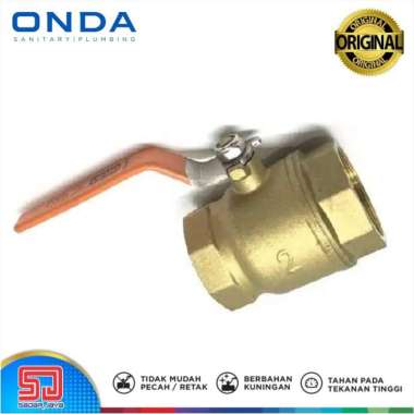 ONDA Ball Valve 2" Stop Kran 2 inch Katup Keran Kuningan Drat Dalam