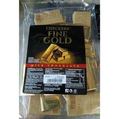 CHECKERS FINE GOLD MILK CHOCOLATE 300GR