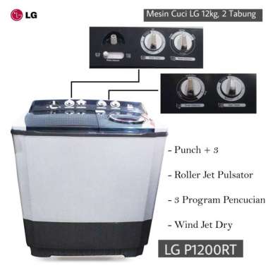 Mesin cuci LG 2 tabung 12 kg P 1200 RT