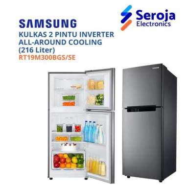 SAMSUNG Kulkas 2 Pintu RT19M300BGS/SE Inverter