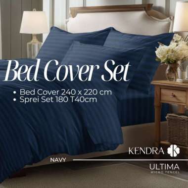KENDRA ULTIMA Bed Cover Set Navy 180x200 T40