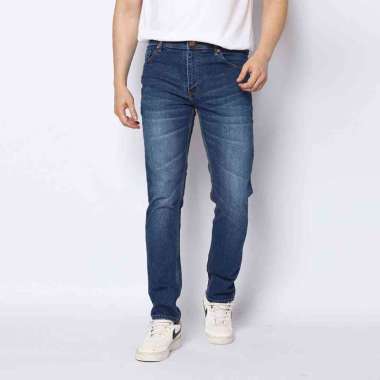 2nd RED Jeans Celana Panjang Pria Slim Fit Jeans Katun Denim Dared Biru 132506 30
