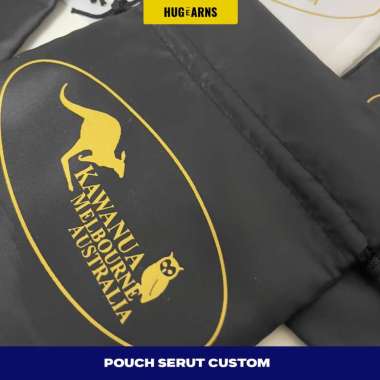HUGeARNS - Tas Serut Drawstring Parasut Premium Custom / Pouch Serut Custom / Corporate Merchandise 