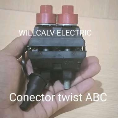 Conector twist SR ABC / Conector kabel twist kabel SR ABC baut 2 merah