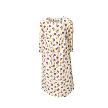 Pingu Gamis Anak Perempuan Printing Flower Ungu Q94301831X 12