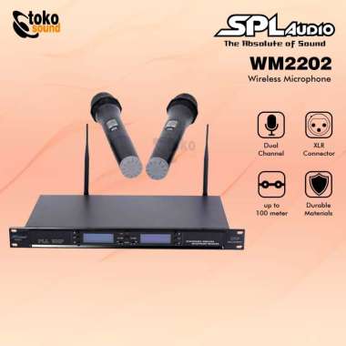 SPL Audio WM2202 WM 2202 - Dual Handheld Wireless Microphone System