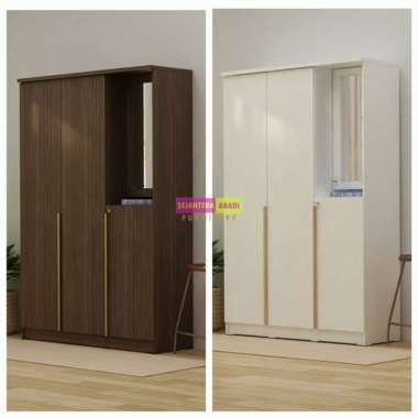 prodesign lemari pakaian 3 pintu cermin yano wdd3 metropolis lemari baju lemari cermin masuk lemari 
