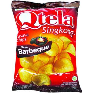 Qtela keripik singkong balado / BBQ / original 60 gram bbq