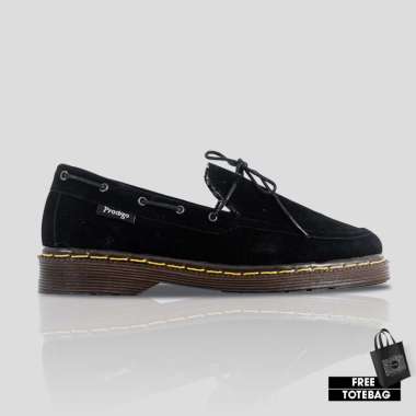 Prodigo - Sepatu Pria Sabaru Hitam | Sepatu Formal | Pantofel | Sepatu Kerja Kuliah Sekolah Dinas | 